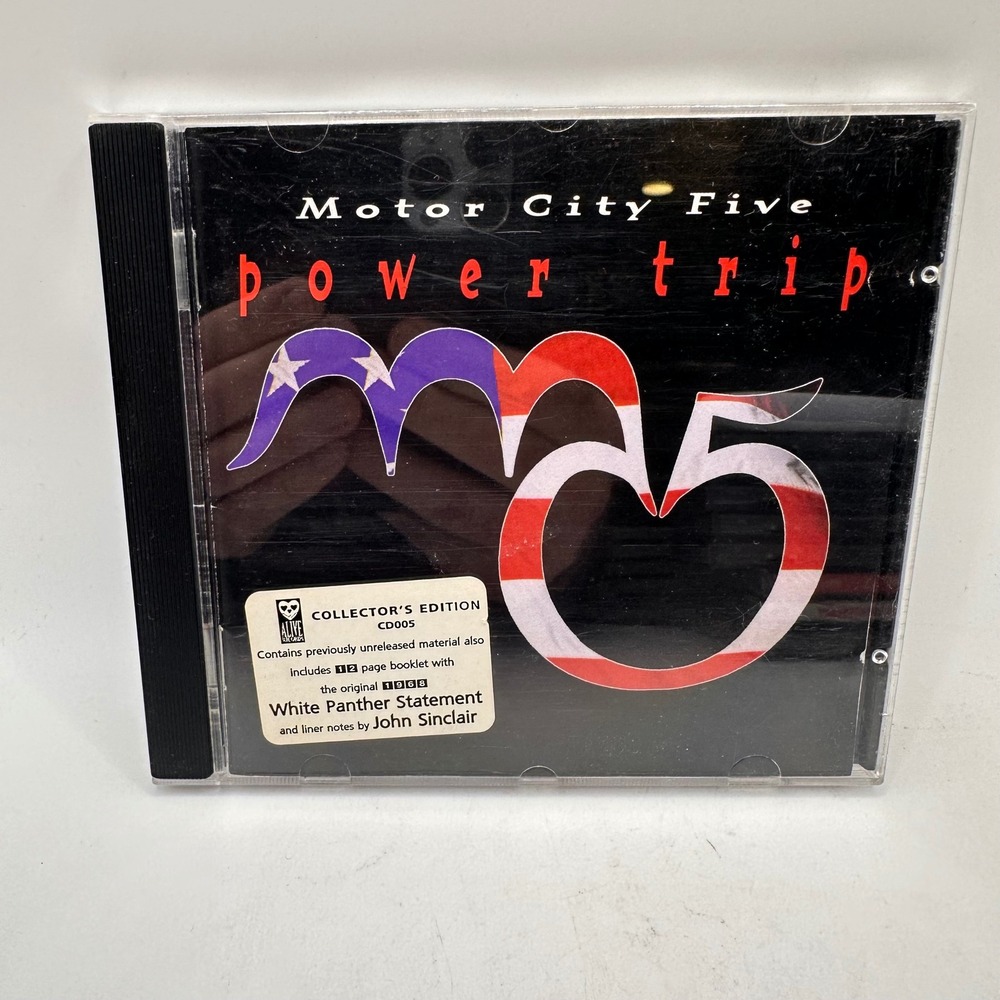 MC5 Power Trip CD Collector's Edition Alive Records CD005 Motor City Five 1994
